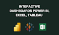 create power bi, excel and tableau dashboards