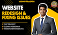fix site issues and do modern redesign