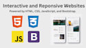 build custom website in html, css, js and bootstrap
