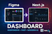 convert figma design to a responsive dashboard using react and nextjs
