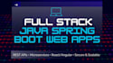 develop full stack java spring boot web app with rest api, microservices, react
