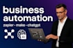 automate your business workflows with zapier, make and chatgpt