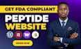 build fda compliant peptide website research peptide woocommerce peptide website
