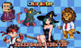 make a pixel art character