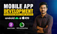develop mobile app for android IOS using react native, expo, ai mobile app dev