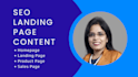 write SEO landing page content for your website