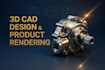 do 3d cad design, 3d printing design, and product rendering