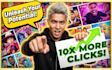 design eye catching youtube thumbnails image that boost CTR