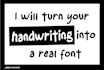 turn your handwriting into a beautiful custom font