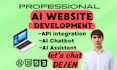 build a website with custom chatgbt or openai API integration