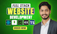 create full stack customs website in react js, next js, node js and tailwind css