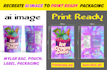 recreate ai image into print ready pouch packaging design