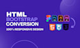 convert figma to html psd to html and xd to html responsive with bootstrap 5