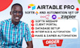 setup airtable database, airtable automation, airtable crm setup, softr expert