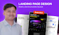 do figma landing page website uiux design, web mockup