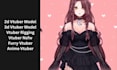 design and rig 2d to 3d vtuber model, live2d model art rigging, vtuber rigging