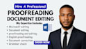proofread edit spell check grammar check your english document