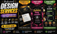 design professional business card design, party card and menu card