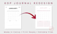 fix, update, design and redesign your KDP journal