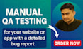 do manual QA testing, usability testing for apps and websites, software testing