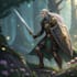 draw a fantasy character for dnd, pathfinder, etc