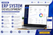 develop custom erp, CRM, saas and business management software