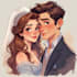 design couple portrait illustration