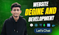 develop custom ai website as full stack, front end and backend