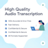 high quality accurate transcription services fast delivery