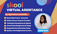 do skool community setup, skool online course, skool setup, skool management VA
