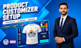 set up lumise, chamevo product designer for woocommerce