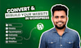 convert or rebuild wix, squarespace, webflow, weebly websites to wordpress
