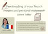 proofread your french resume and cover letter