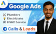 set up google ads campaigns for plumbing business
