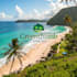 design beach landscape and lawncare logo
