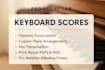 create perfect piano keyboard transcription and arrangement