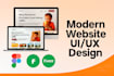 design modern responsive website UI UX