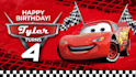 design a personalized birthday greet from lightning mcqueen