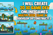 create 2d,3d game dev, online games, multiplayer game in gdevelop or construct 3