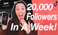 get you 20,000 tiktok followers fast
