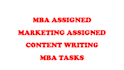 do mba assignments task