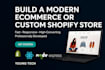 build a high converting shopify or custom ecommerce website