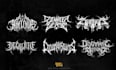design a modern brutal metal logo