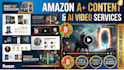 create amazon a plus content design and ai video for your book listing