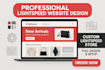 build, design a professional lightspeed website or store with full customization