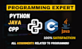 do urgent python java c assignments, gui apps and projects