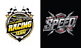 make amazing racing car logo with illustration graphic design