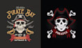 make unique vector pirate skull logo