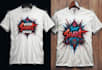 design logo and tshart merch with graffiti style