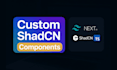 build 3 production shadcn components in nextjs and tailwind